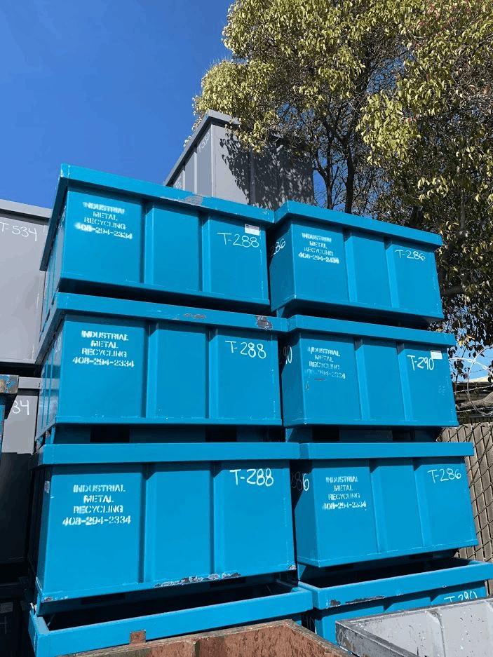 Blue Recycling Containers