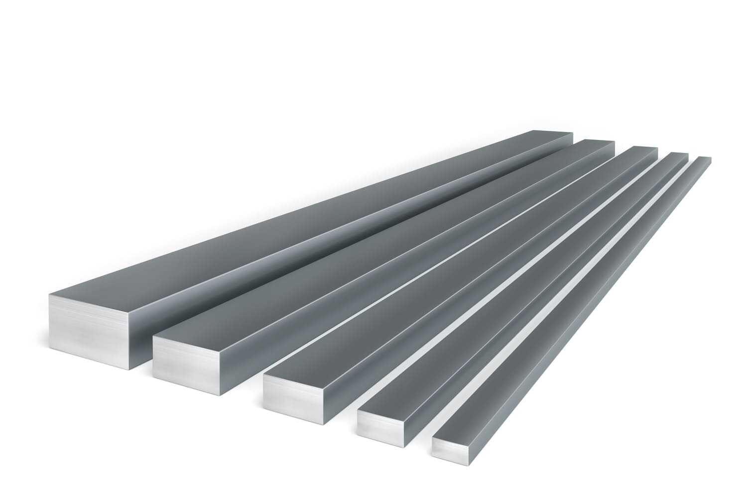 rectangular aluminum bars