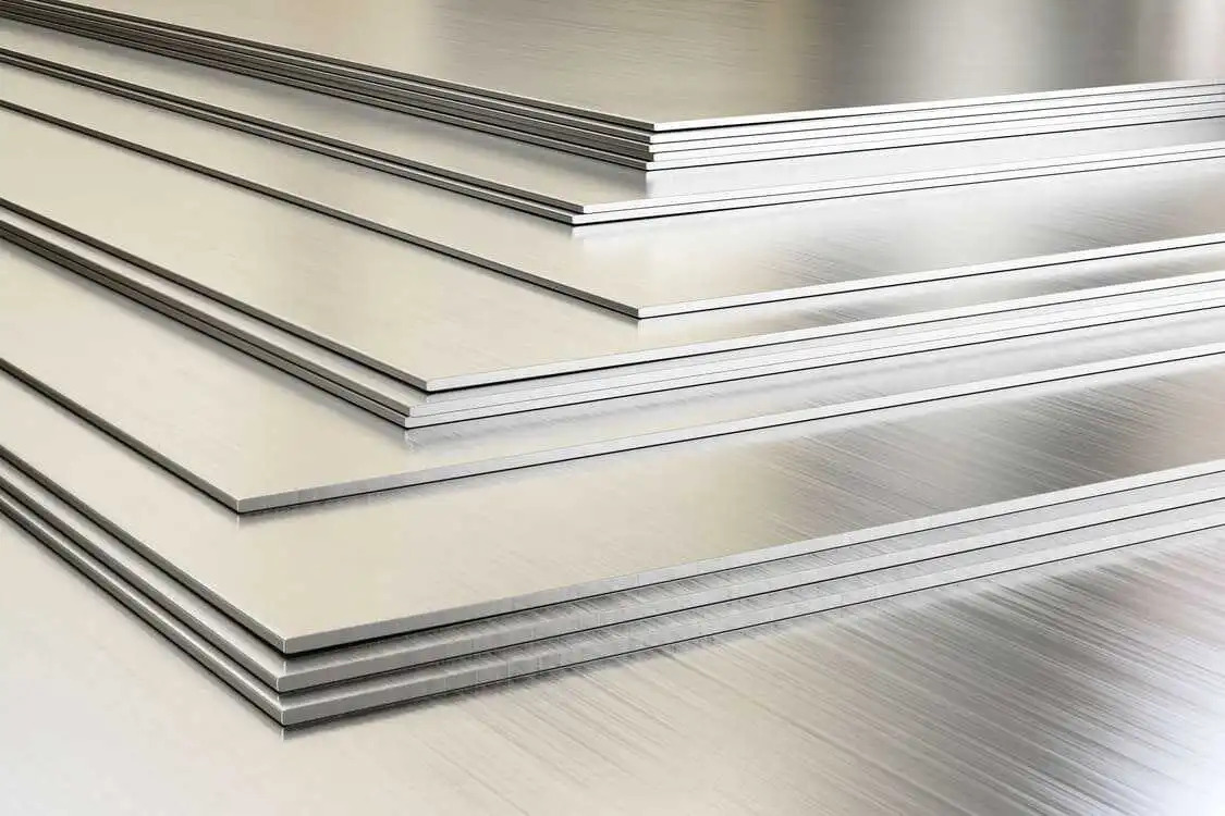 shiny new metal sheets