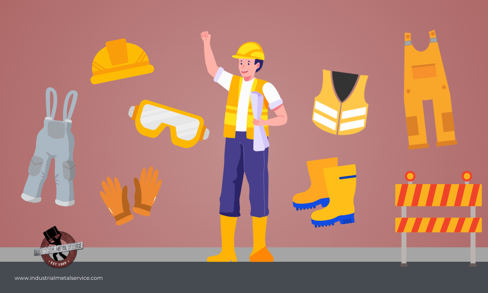 a set of construction PPE clothing