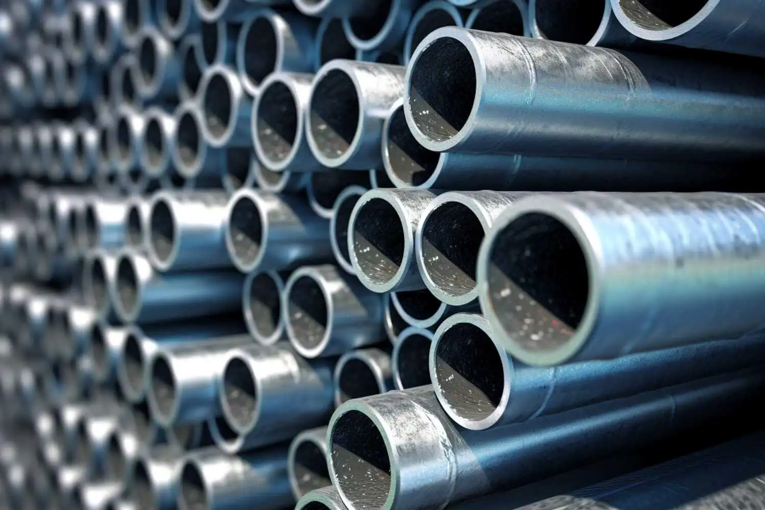 aluminum pipes